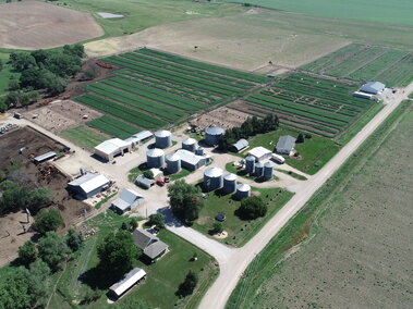 Aerial view of a gamebird operation.